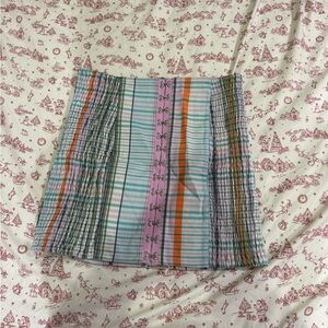 Urban Outfitters Pastel Striped Mini Skirt